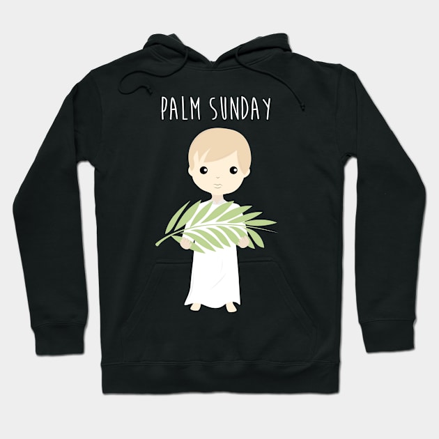 Palm Sunday Boy Angel Hoodie by thewishdesigns